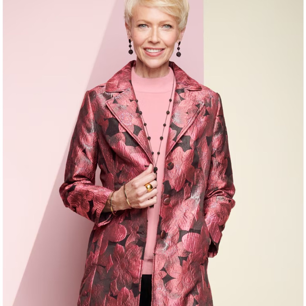 Drapers & Damons Floral Pink Women's Jacket